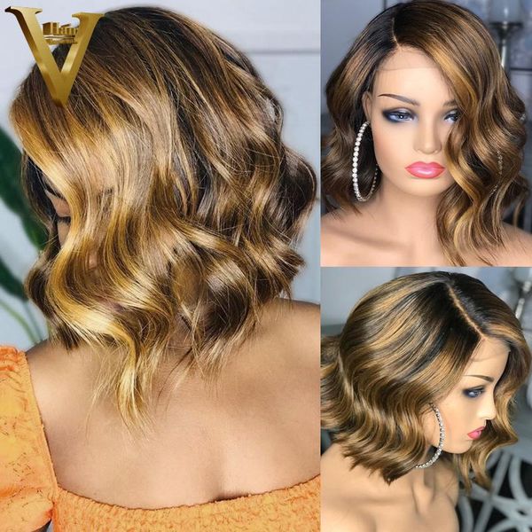lace wigs short wave bob highlight wig side part honey blonde front for women brazilian remy 13x4 human hair 200, Black;brown
lace wigs short wave bob highlight wig side part honey blonde front for women brazilian remy 13x4 human hair 200, Black;brown