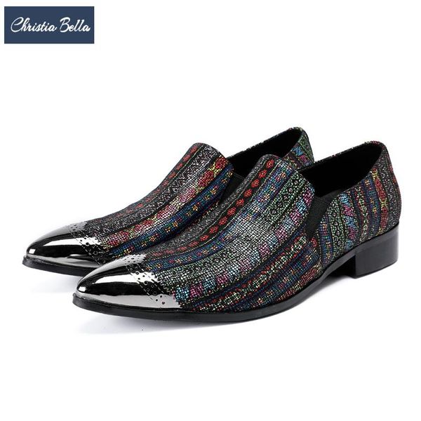 christia bella designer printing genuine leather men dress shoes pointed toe brogue shoes slip on wedding party loafers big size, Black
christia bella designer printing genuine leather men dress shoes pointed toe brogue shoes slip on wedding party loafers big size, Black