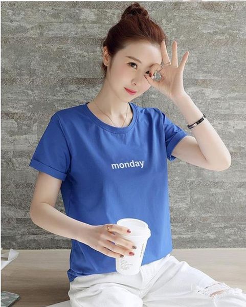 women t shirt fashion ladies fashion causal cotton tshirt short sleeve femme style mode classic washing label summer tees, White
women t shirt fashion ladies fashion causal cotton tshirt short sleeve femme style mode classic washing label summer tees, White