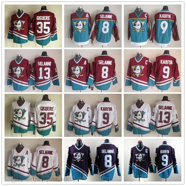 anaheim mighty yucts 8 teemu selanne 13 nhl 9 paul kariya 35 jean-sebastien giguere home white purple black hockey jerseys, Black;red
anaheim mighty yucts 8 teemu selanne 13 nhl 9 paul kariya 35 jean-sebastien giguere home white purple black hockey jerseys, Black;red