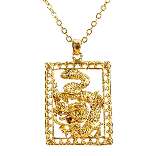 gold color hollow dragon pendant necklace for women men link chain wedding birthday hip-hop punk jewelry, Golden;silver
gold color hollow dragon pendant necklace for women men link chain wedding birthday hip-hop punk jewelry, Golden;silver