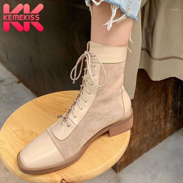 boots kemekiss woman flat heel real leather patchwork ankle fashion cool winter shoes footwear size 33-401, Black
boots kemekiss woman flat heel real leather patchwork ankle fashion cool winter shoes footwear size 33-401, Black