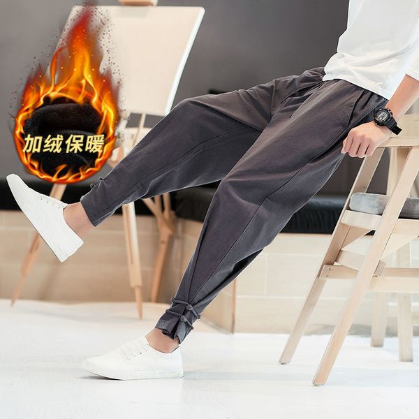 2021 men's oversize thicken warm autumn winter new solid color trousers chinese style casual male fashion pants qrka, Black
2021 men's oversize thicken warm autumn winter new solid color trousers chinese style casual male fashion pants qrka, Black