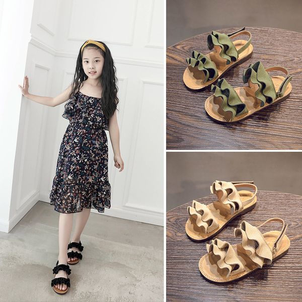summer children's lotus leaf shoes casual simple suede open toe girls beach sandals little kids toddler baby flats, Black;red
summer children's lotus leaf shoes casual simple suede open toe girls beach sandals little kids toddler baby flats, Black;red