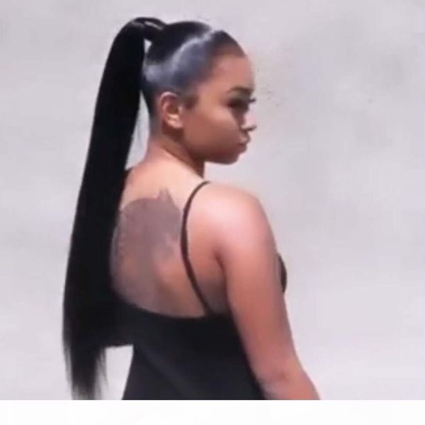 straight ponytail 100% human hair drawstring wrap ponytail with clips in ponytail hair extension for women brazilian non remy hair 1 piece, Black
straight ponytail 100% human hair drawstring wrap ponytail with clips in ponytail hair extension for women brazilian non remy hair 1 piece, Black