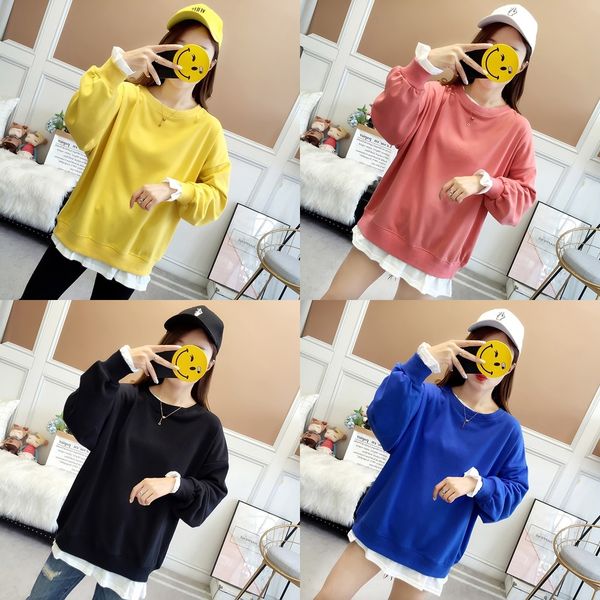 lwkvs 2020 autumn new student two-piece round neck pullover thin pulloversweater female fake loose stitching pullover pullovert-shirt t-shir, Black
lwkvs 2020 autumn new student two-piece round neck pullover thin pulloversweater female fake loose stitching pullover pullovert-shirt t-shir, Black