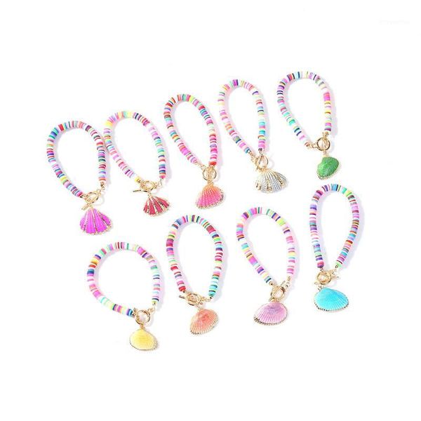 doreenbeads european new boho style colorful shell pendant bracelet female temperament wild fashion soft ceramic bracelet 1pc1, Golden;silver
doreenbeads european new boho style colorful shell pendant bracelet female temperament wild fashion soft ceramic bracelet 1pc1, Golden;silver