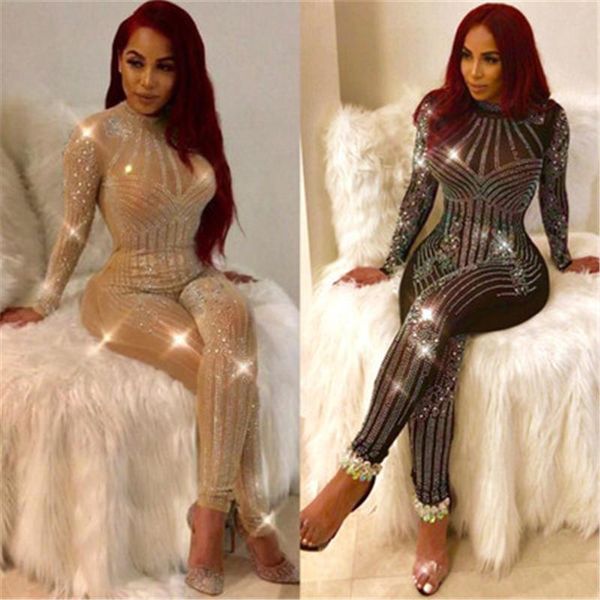 women net yarn rompers fashion trend perspective long sleeve round neck jumpsuits designer female autumn new skinny casual nightclub rompers, Black;white
women net yarn rompers fashion trend perspective long sleeve round neck jumpsuits designer female autumn new skinny casual nightclub rompers, Black;white