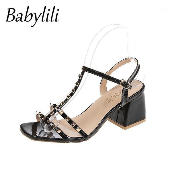 sandals women's fashion word buckle belt summer wild high heels rivets with fairy style thick heel women's shoes1, Black
sandals women's fashion word buckle belt summer wild high heels rivets with fairy style thick heel women's shoes1, Black
