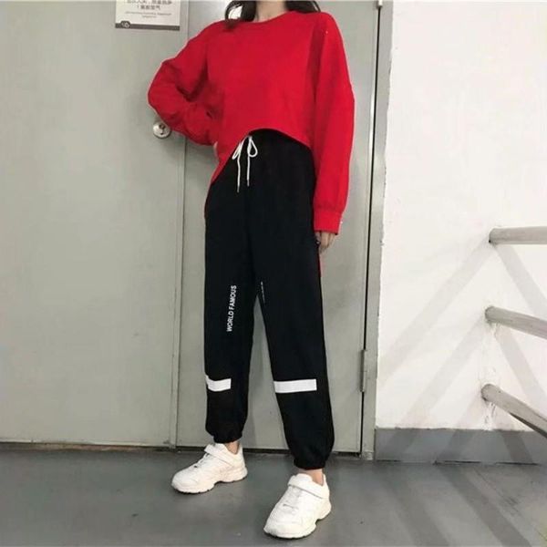 pantalones mujer ropa mujer women pants casual loose high-elastic sports side harajuku letter print leggings feet pants1, Black;white
pantalones mujer ropa mujer women pants casual loose high-elastic sports side harajuku letter print leggings feet pants1, Black;white