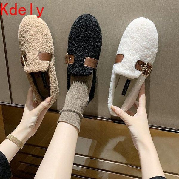 new autumn winter women's shoes short plush warm shoes, fashionable belt women comfortable slippery flat shoes women boots, Black
new autumn winter women's shoes short plush warm shoes, fashionable belt women comfortable slippery flat shoes women boots, Black