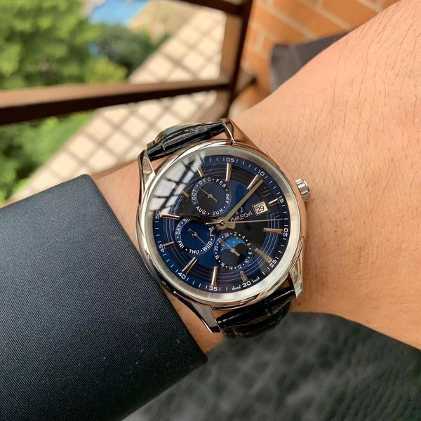 sports watch men's six-hand mechanical watch european and american fashion 316 stainless steel case belt waterproof watch, Slivery;brown
sports watch men's six-hand mechanical watch european and american fashion 316 stainless steel case belt waterproof watch, Slivery;brown
