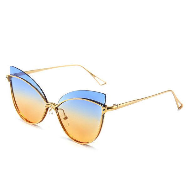 men's and women's frameless cat eye sunglasses fashion show sunglasses woman personality trend street shooting sun glasses, White;black
men's and women's frameless cat eye sunglasses fashion show sunglasses woman personality trend street shooting sun glasses, White;black