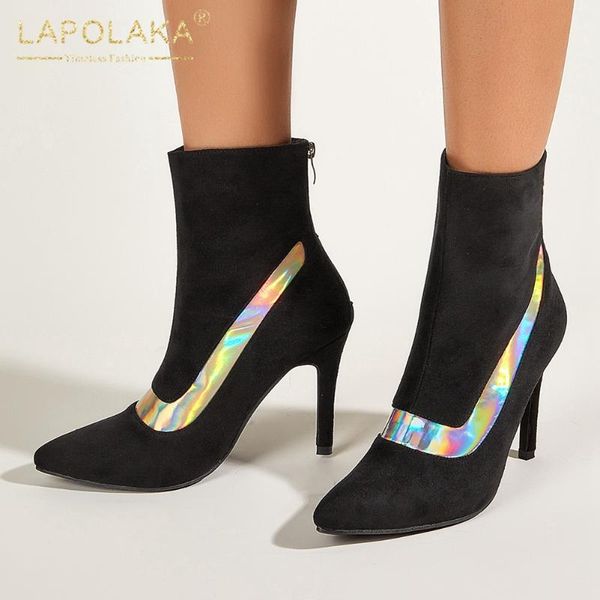 boots lapolaka 2021 arrivals thin high heels short women shoes shiny british style ins fashion trendy booties ladies, Black
boots lapolaka 2021 arrivals thin high heels short women shoes shiny british style ins fashion trendy booties ladies, Black