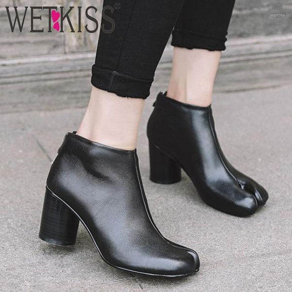 wetkiss design ankle finger boots women cow leather toe spilit boots woman high heels round shoes female shoes ladies autumn new1, Black
wetkiss design ankle finger boots women cow leather toe spilit boots woman high heels round shoes female shoes ladies autumn new1, Black