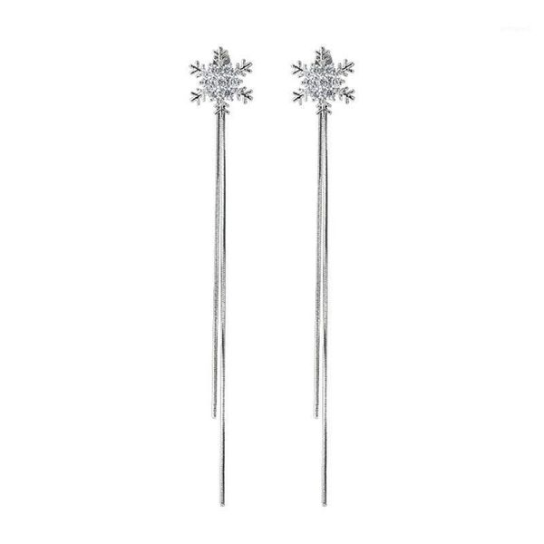 stud 1 pair cute christmas snowflake earrings pendant long tassel rhinestone for women party jewelry1, Golden;silver
stud 1 pair cute christmas snowflake earrings pendant long tassel rhinestone for women party jewelry1, Golden;silver