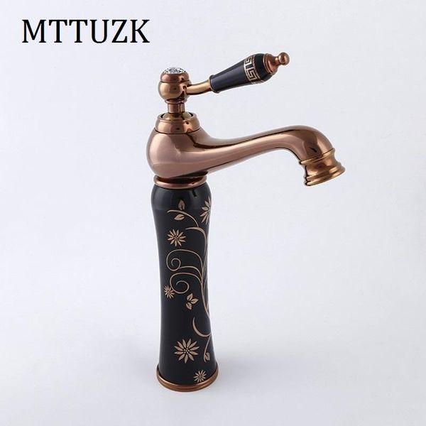 mttuzk european antique and cold faucet ceramic basin faucet gold - plated art basin mixer tap rose gold deck mounted
mttuzk european antique and cold faucet ceramic basin faucet gold - plated art basin mixer tap rose gold deck mounted