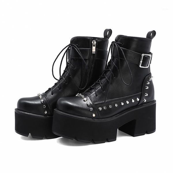 boots lucyever fashion platform women pu leather chunky heels winter punk style rivet motorcycle botas female gothic shoes1, Black
boots lucyever fashion platform women pu leather chunky heels winter punk style rivet motorcycle botas female gothic shoes1, Black