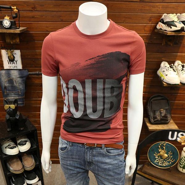 2021 new men's t shirt short sleeve summer 5xl male fashion slim steetwear casual shirts men brand clothing tshirt af695, White;black
2021 new men's t shirt short sleeve summer 5xl male fashion slim steetwear casual shirts men brand clothing tshirt af695, White;black