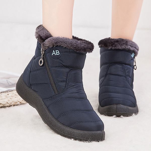 women boots waterproof winter boots women low heels snow boots for quilted winter shoes women warm ankle botas mujer bottines 201020, Black
women boots waterproof winter boots women low heels snow boots for quilted winter shoes women warm ankle botas mujer bottines 201020, Black