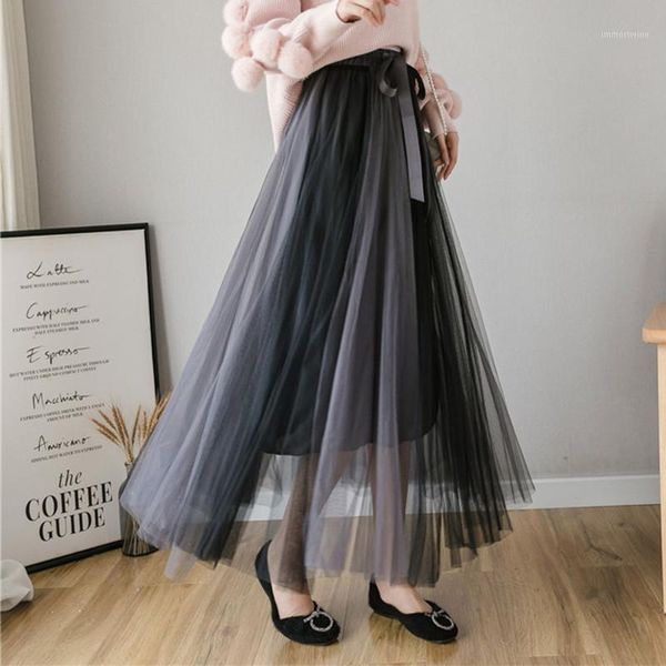 2020 spring girls color block mesh skirt sweet stretchy mid-calf a-line skirt elegant women's high waist skirts summer1, Black
2020 spring girls color block mesh skirt sweet stretchy mid-calf a-line skirt elegant women's high waist skirts summer1, Black