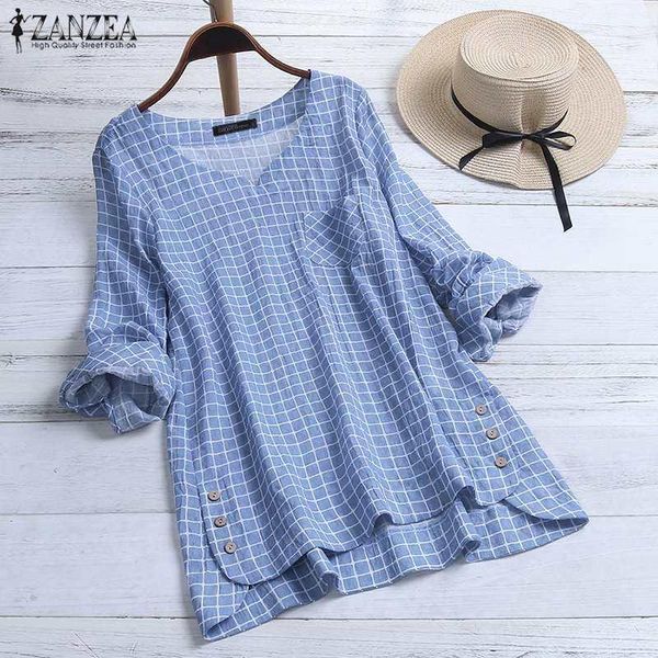 zanzea vintage plaid checked blouse spring women casual long sleeve shirt tunic female loose work blusas robe femme chemise1, White
zanzea vintage plaid checked blouse spring women casual long sleeve shirt tunic female loose work blusas robe femme chemise1, White