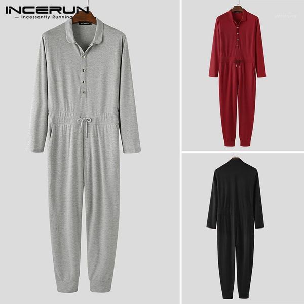 incerun men jumpsuit solid color lapel button fitness casual rompers long sleeve streetwear pants men's tracksuit overalls s-5xl1, Black
incerun men jumpsuit solid color lapel button fitness casual rompers long sleeve streetwear pants men's tracksuit overalls s-5xl1, Black