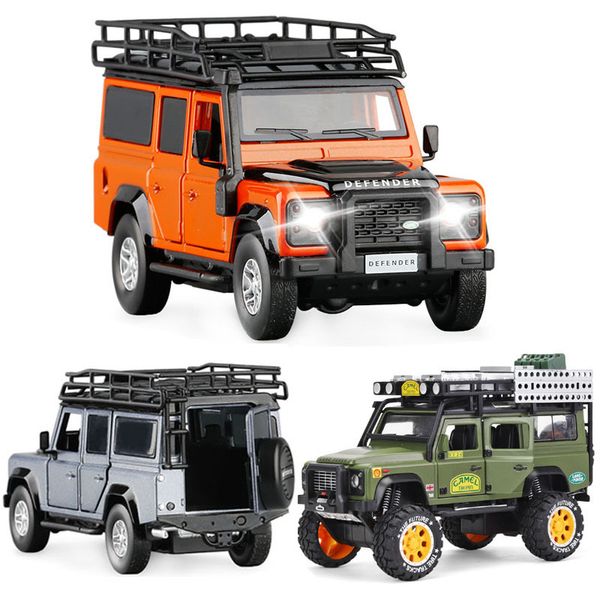 1:32 1:28 land-rover defender suv die cast alloy cars model sound and light back children toy collection ing
1:32 1:28 land-rover defender suv die cast alloy cars model sound and light back children toy collection ing