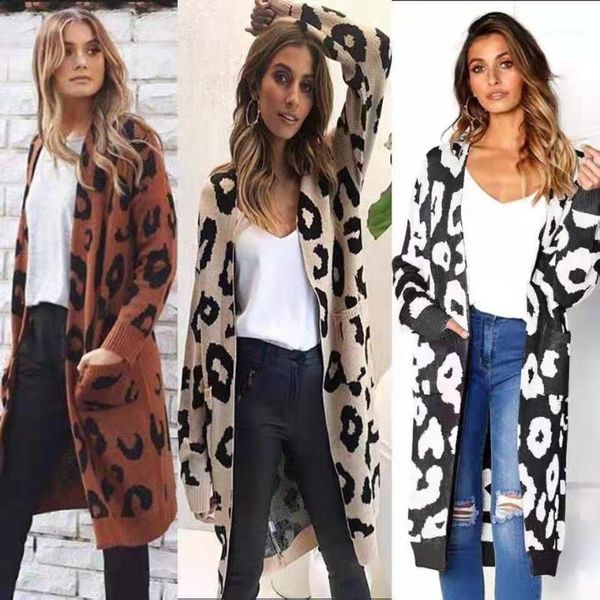 casual autumn winter women's 2020 fall winter leopard print knit jacket cardigan women's sweater1, White
casual autumn winter women's 2020 fall winter leopard print knit jacket cardigan women's sweater1, White