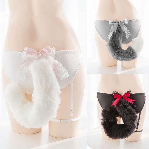 cute flexible long tail cotton panies erotic toys chastity underwear toys for women toy shop, Black;pink
cute flexible long tail cotton panies erotic toys chastity underwear toys for women toy shop, Black;pink