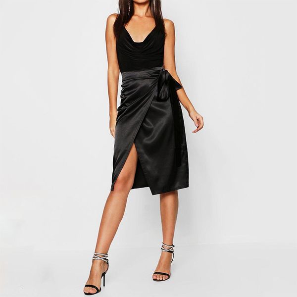 glossy satin skirt solid high waist shiny split party office lady skirts with blet m30453 cx200703, Black
glossy satin skirt solid high waist shiny split party office lady skirts with blet m30453 cx200703, Black