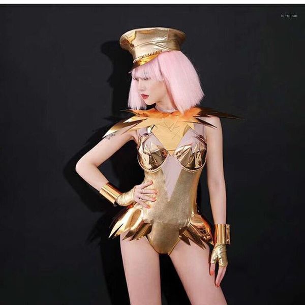 gold stage dance costume women ds bar leadership set technology robot dance jazz clothing1, Black;red
gold stage dance costume women ds bar leadership set technology robot dance jazz clothing1, Black;red