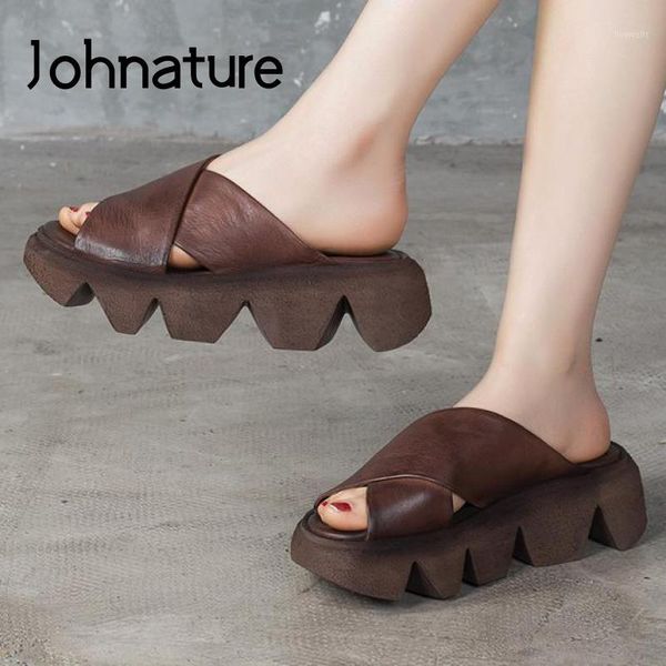 slippers johnature platform summer 2021 women shoes genuine leather outside wear slides handmade concise ladies slippers1, Black
slippers johnature platform summer 2021 women shoes genuine leather outside wear slides handmade concise ladies slippers1, Black