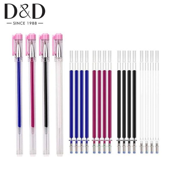 sewing notions & tools heat erasable fabric marking pens with 10/20 refills for tailors and quilting dressmaking marker pencil 4 colors, Black 
sewing notions & tools heat erasable fabric marking pens with 10/20 refills for tailors and quilting dressmaking marker pencil 4 colors, Black