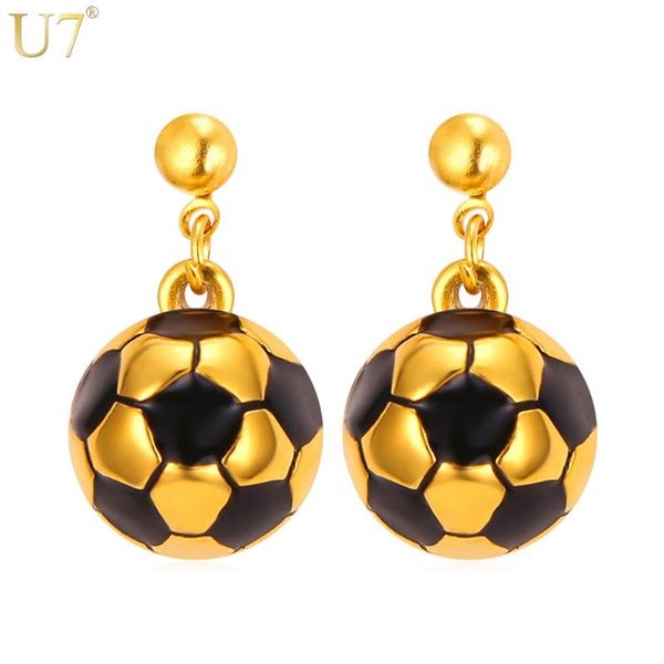 dangle & chandelier u7 soccer ball shaped earrings women stainless steel gold color wholesale sport enamel jewelry trendy drop e787, Silver
dangle & chandelier u7 soccer ball shaped earrings women stainless steel gold color wholesale sport enamel jewelry trendy drop e787, Silver