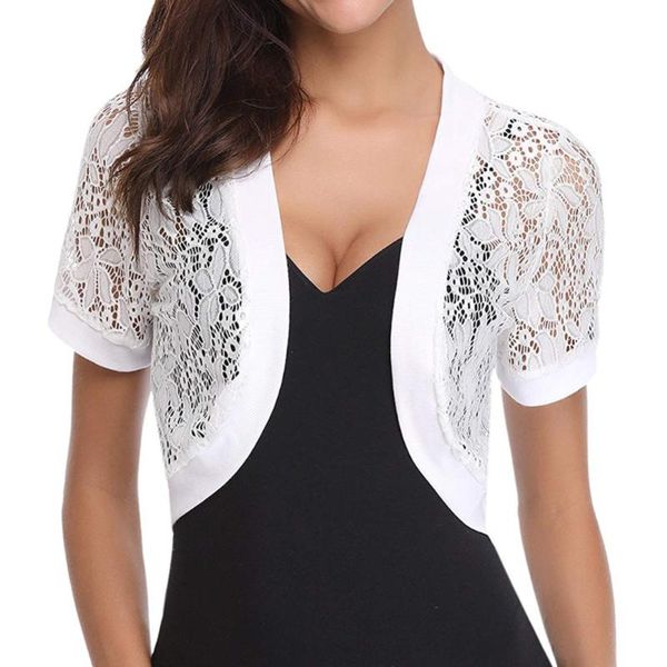 ladies lace blouse summer cardigan coat short crochet female shirt floral beach outwear cover up open front woman clothing, White
ladies lace blouse summer cardigan coat short crochet female shirt floral beach outwear cover up open front woman clothing, White