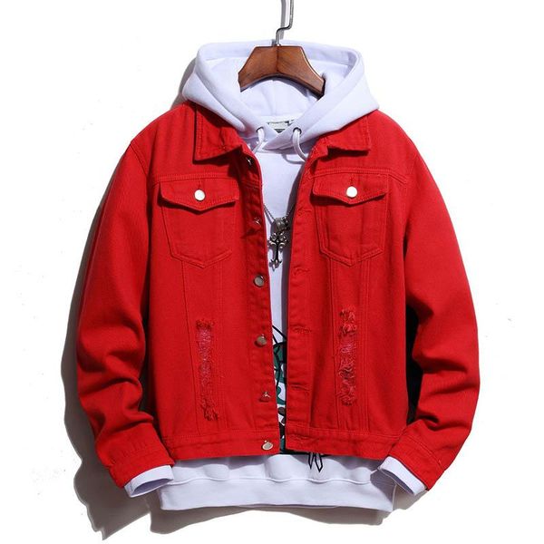 kiovno fashion men ripped cotton jackets patchwork red outwear coats for male streetwear size s-3xl, Black;brown
kiovno fashion men ripped cotton jackets patchwork red outwear coats for male streetwear size s-3xl, Black;brown