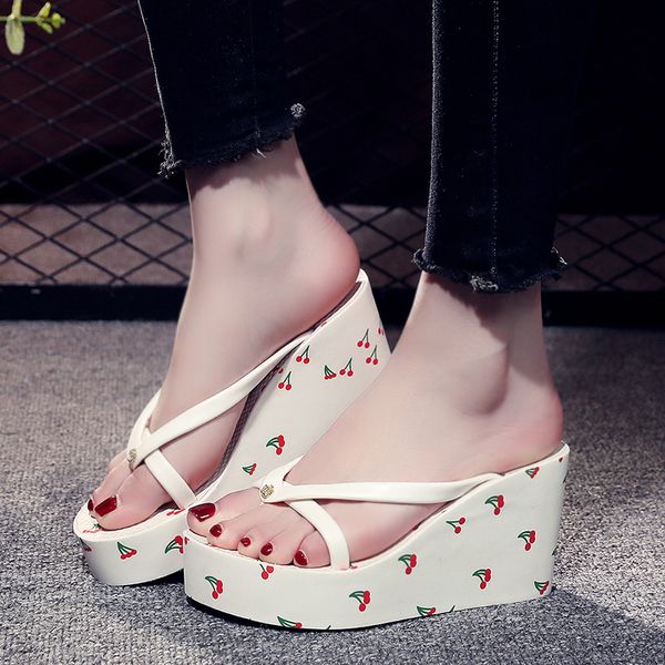 2020 fashion large size high-heeled 8cm women flip flops bow beach slippers vacation slippers high-quality brand slippers women x1020, Black
2020 fashion large size high-heeled 8cm women flip flops bow beach slippers vacation slippers high-quality brand slippers women x1020, Black
