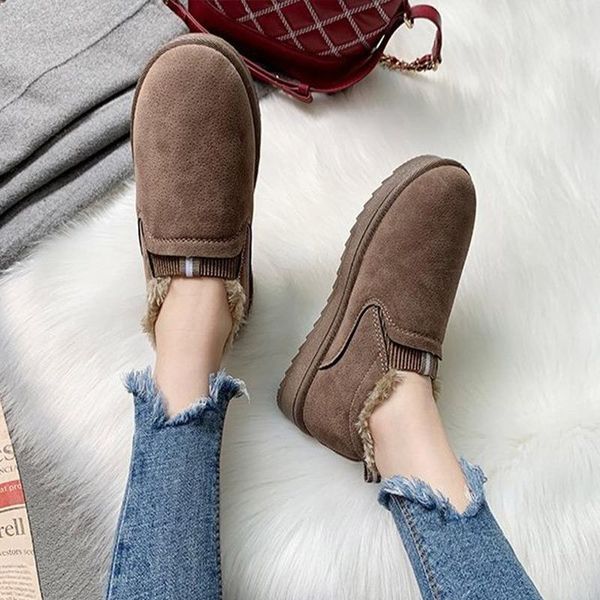 women ankle boots warm plush boots ladies female warm winter non slip shallow solid flats comfortable fashion new shoes 2020 hot, Black
women ankle boots warm plush boots ladies female warm winter non slip shallow solid flats comfortable fashion new shoes 2020 hot, Black