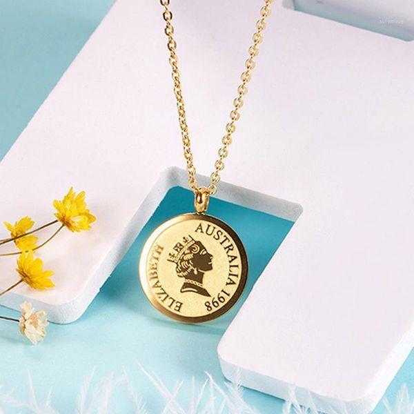 elizabeth coin pendant necklace silver plated stainless steel adjustable chain necklace allergy women jewelry dropshipping1
elizabeth coin pendant necklace silver plated stainless steel adjustable chain necklace allergy women jewelry dropshipping1