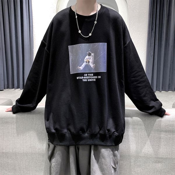 qrwr 2020 autumn winter new astronaut pullover sweatshirt men casual o-neck men's hoodies loose oversize hoodie high q c0127, Black
qrwr 2020 autumn winter new astronaut pullover sweatshirt men casual o-neck men's hoodies loose oversize hoodie high q c0127, Black