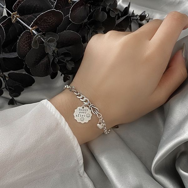 japanese korean new s925 sterling silver smiling face and smile women's fashion simple and versatile thai silver small bracelet bracele, Golden;silver
japanese korean new s925 sterling silver smiling face and smile women's fashion simple and versatile thai silver small bracelet bracele, Golden;silver