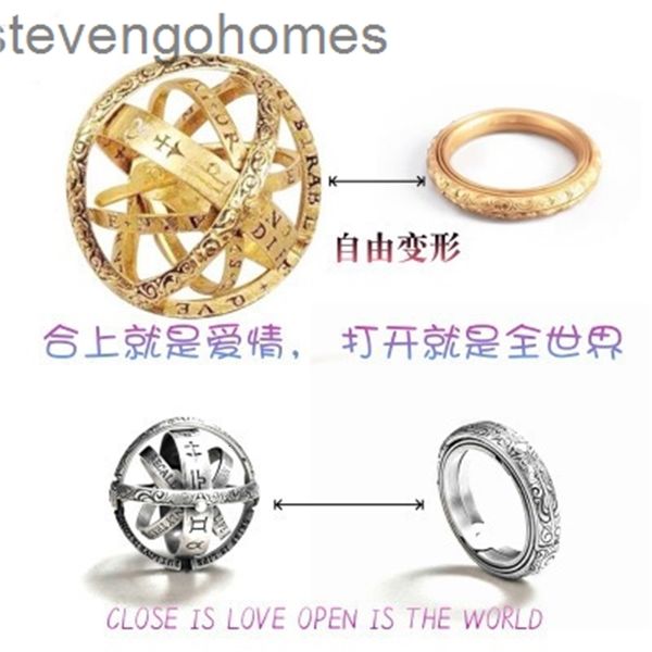 couple magic german astrosphere ring, bifid creative multi-layer rotating universe ring, Silver
couple magic german astrosphere ring, bifid creative multi-layer rotating universe ring, Silver