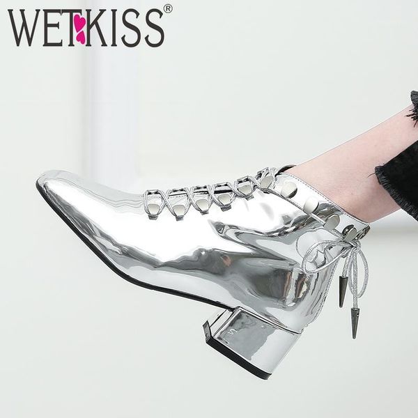 boots wetkiss patent leather motorcycle women thick heel boot female metal cross tied shoes lady square toe winter1, Black
boots wetkiss patent leather motorcycle women thick heel boot female metal cross tied shoes lady square toe winter1, Black