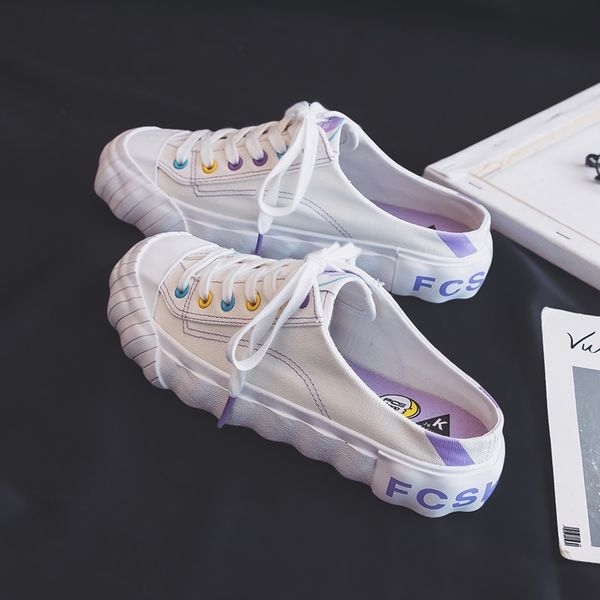 women canvas slippers lady slipons loafers for girls preppy style new lady white sneakers lazy shoe lavender casual shoes y200801, Black
women canvas slippers lady slipons loafers for girls preppy style new lady white sneakers lazy shoe lavender casual shoes y200801, Black
