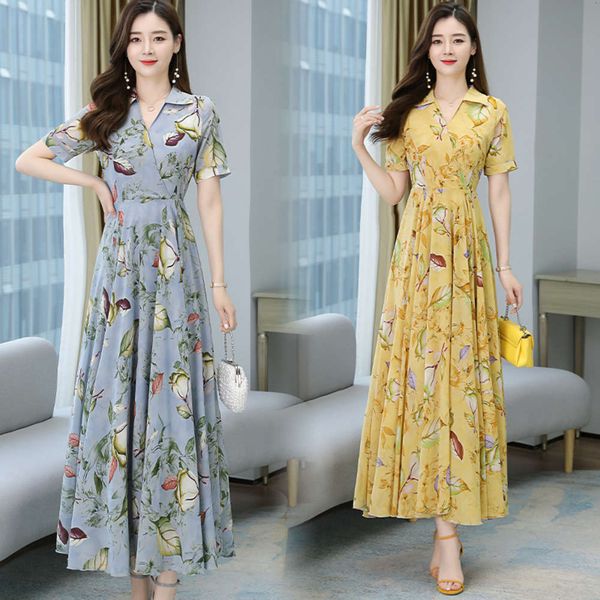 chiffon dress long women's summer 2021 new temperament v-neck show thin waist medium length skirt foreign style age reduction, Black;gray
chiffon dress long women's summer 2021 new temperament v-neck show thin waist medium length skirt foreign style age reduction, Black;gray