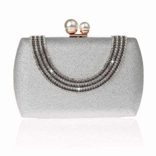 new silver women's bag shoulder bag bridal wedding evening clutch handbag party purse makeup 1871-2-a
new silver women's bag shoulder bag bridal wedding evening clutch handbag party purse makeup 1871-2-a