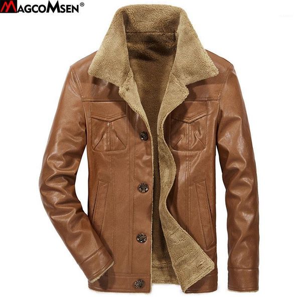 magcomsen 2019 men's leather jacket pu coats mens brand clothing thermal outerwear overcoat winter fur male fleece jackets fx-011, Black
magcomsen 2019 men's leather jacket pu coats mens brand clothing thermal outerwear overcoat winter fur male fleece jackets fx-011, Black