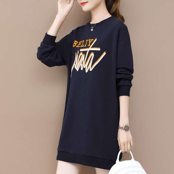mid length sweater women's spring and loose korean version 2020 new fashion autumn winter round neck hoodless foreign style, Black
mid length sweater women's spring and loose korean version 2020 new fashion autumn winter round neck hoodless foreign style, Black