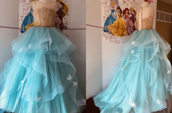 fashion butterfly aqua girls pageant dresses jewel neck ball gown ruffles gold lace tulle kids infants first communion dress, White;red
fashion butterfly aqua girls pageant dresses jewel neck ball gown ruffles gold lace tulle kids infants first communion dress, White;red